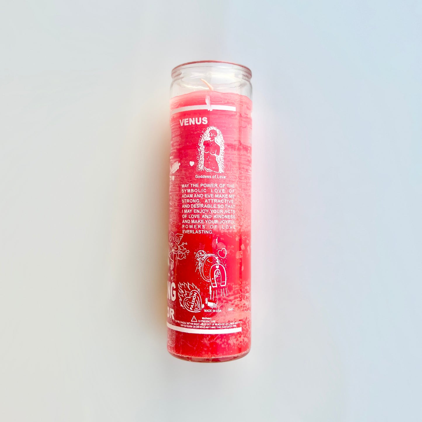 Love Drawing Candle (Red & Pink)