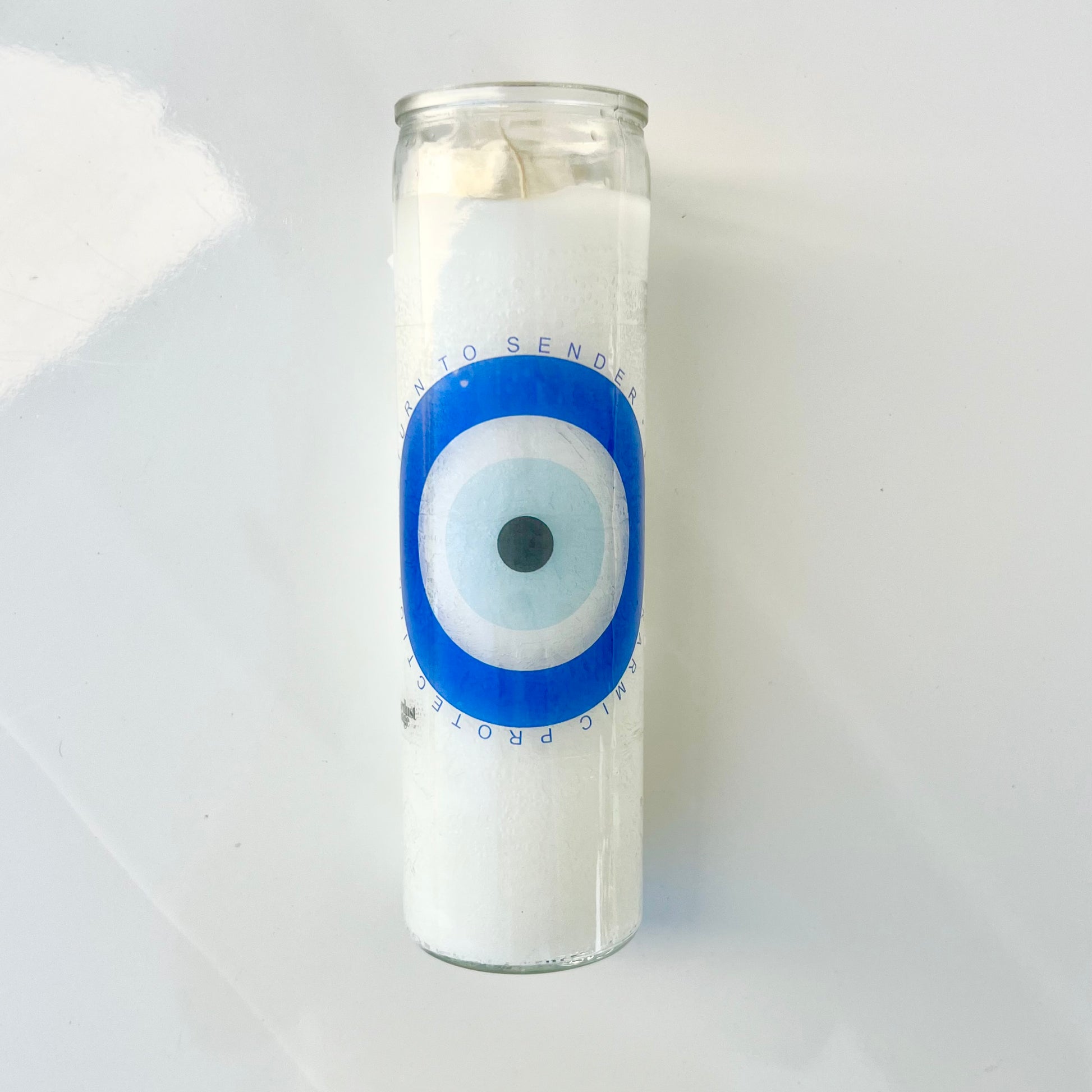 Evil Eye Candle Blue