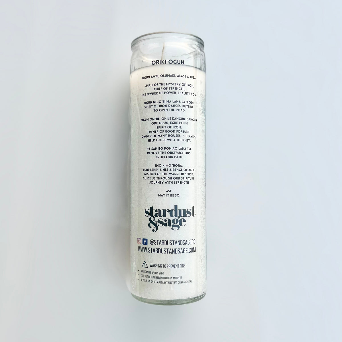 OGUN 3D CANDLE Stardust & Sage