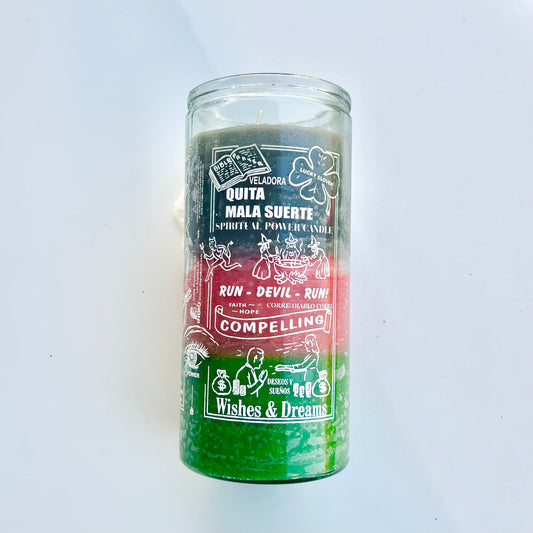 14 Day Jinx Removing Candle 3 colors (gray/pink/green)