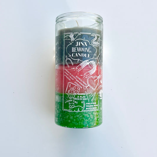 14 Day Jinx Removing Candle 3 colors (gray/pink/green)