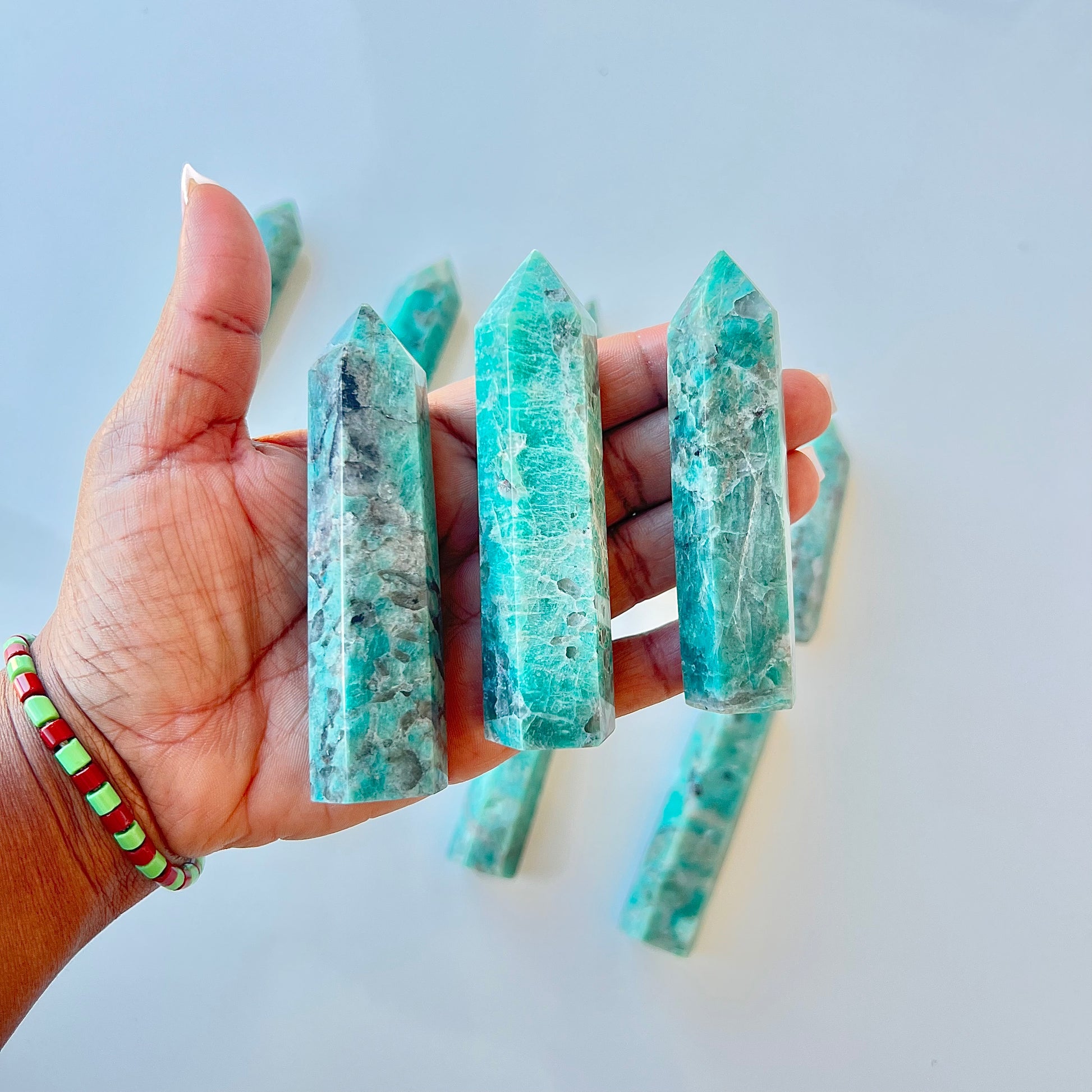 Smoky Amazonite Tower