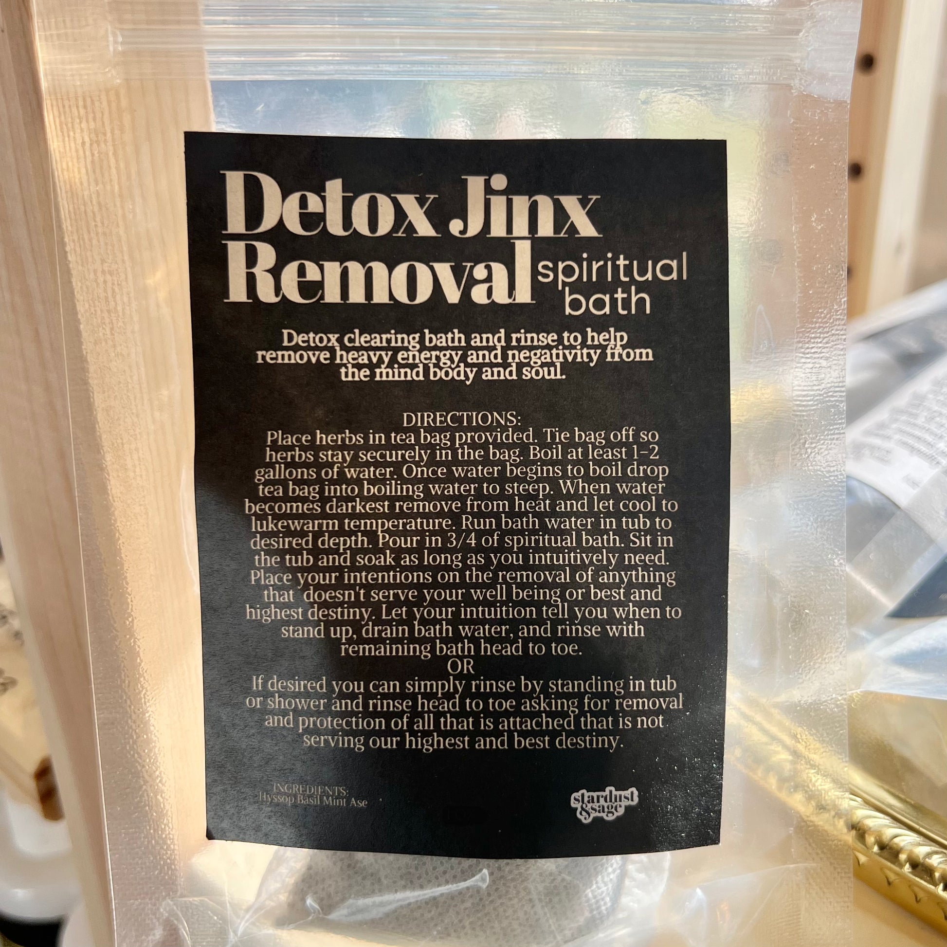 JINX REMOVAL DETOX Spiritual Bath