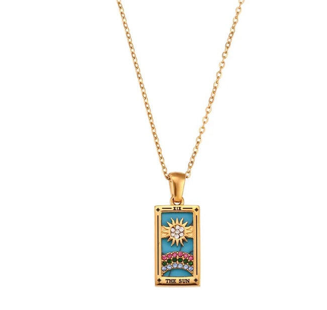 Tarot Necklace (The Sun)