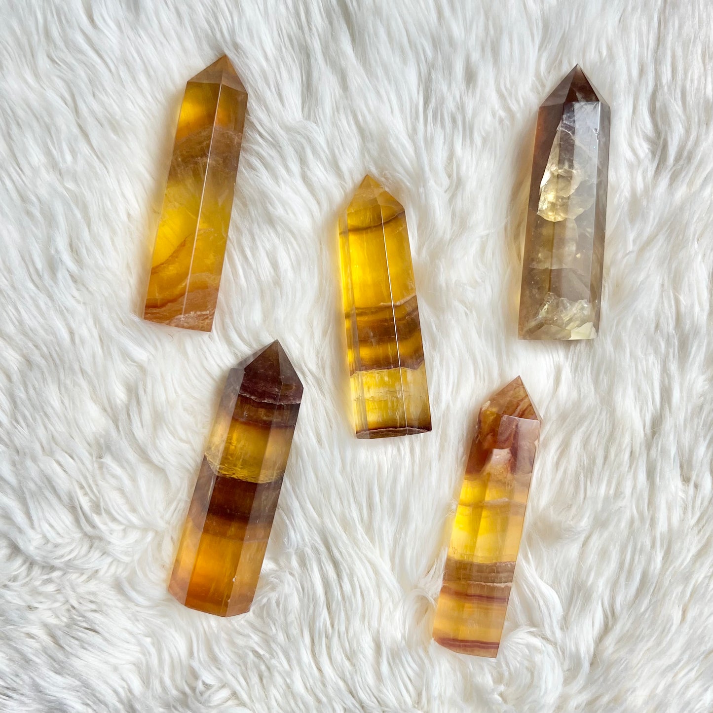 Yellow Fluorite Towers