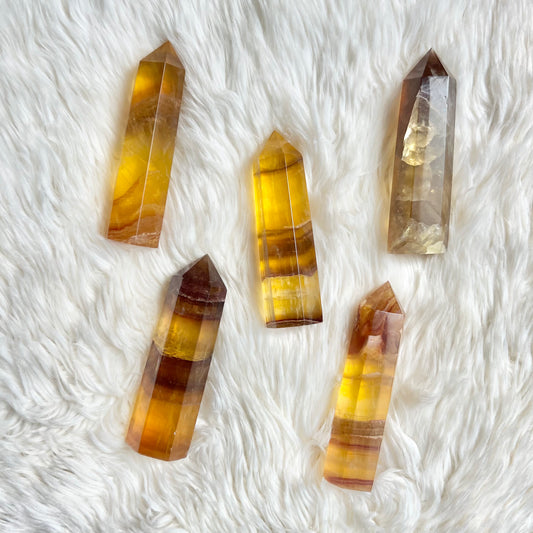 Yellow Fluorite Towers