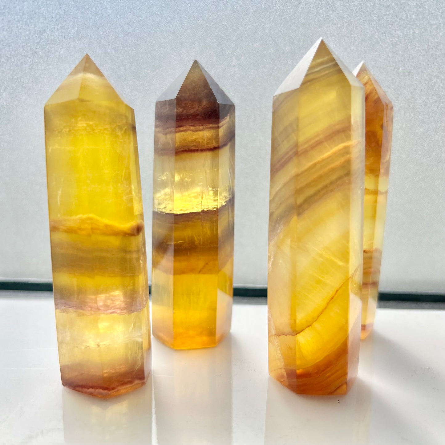 Yellow Fluorite Towers