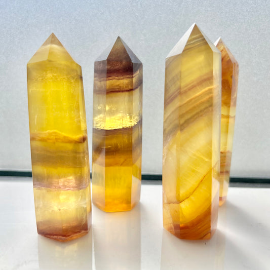 Yellow Fluorite Towers