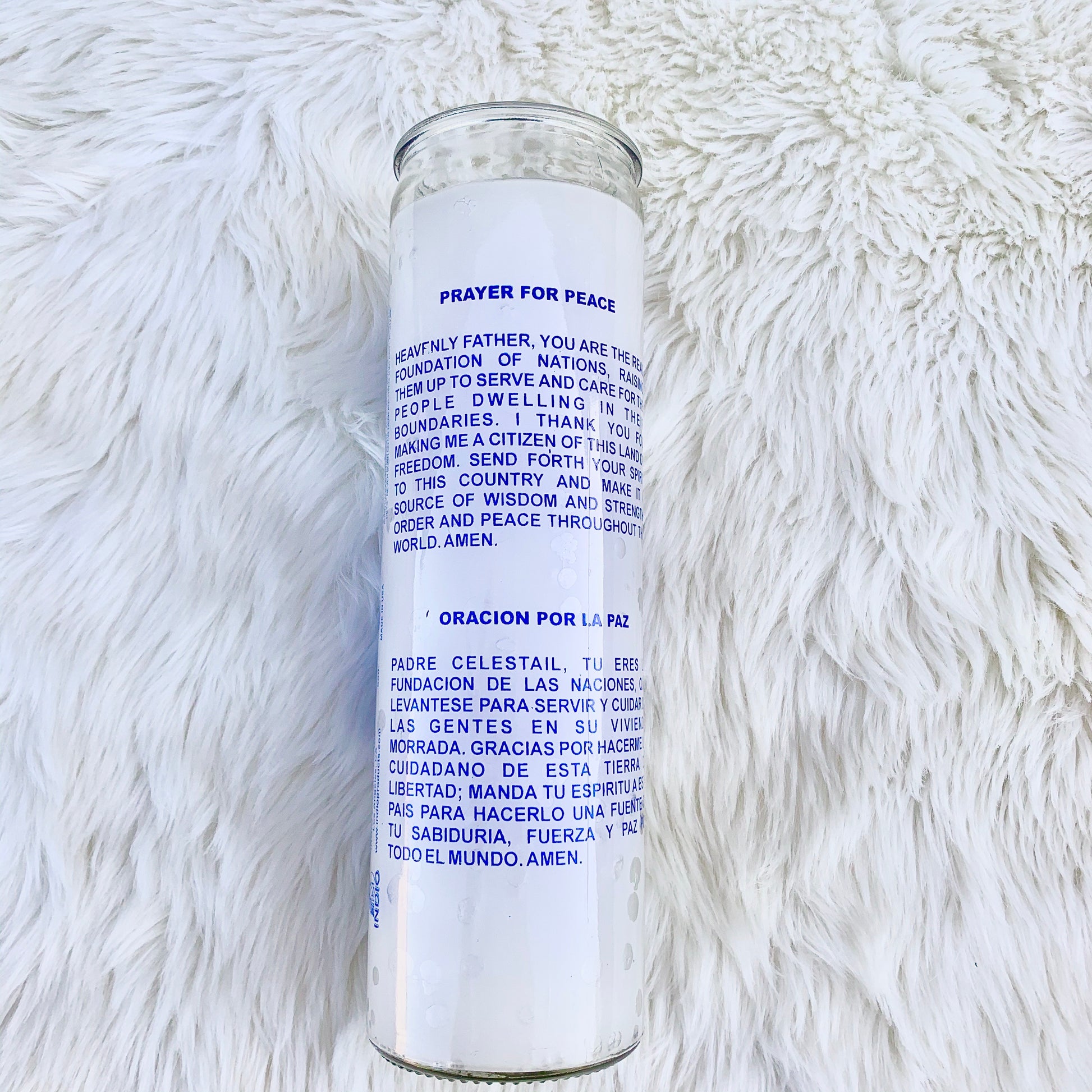 Peace / Paz Candle