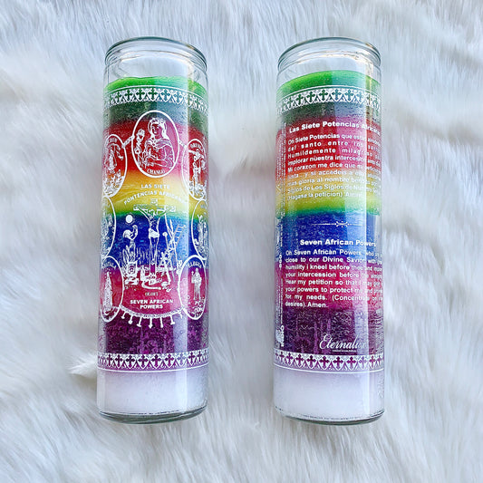Seven African Powers Candle (7 colors)