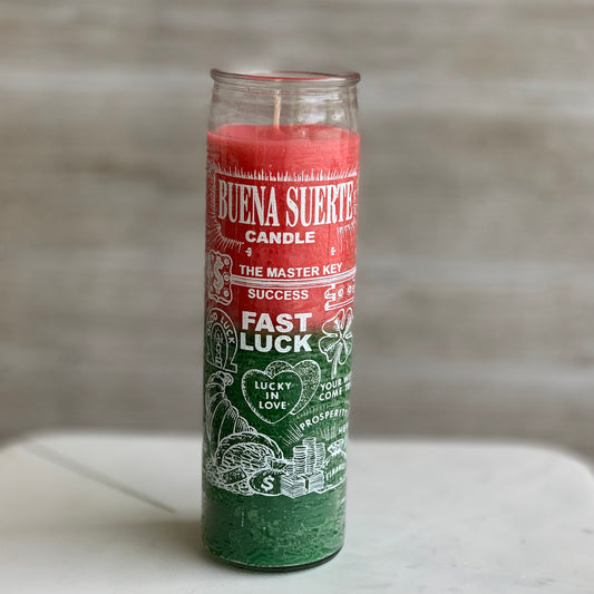 Fast Luck Candle (Pink/Green)