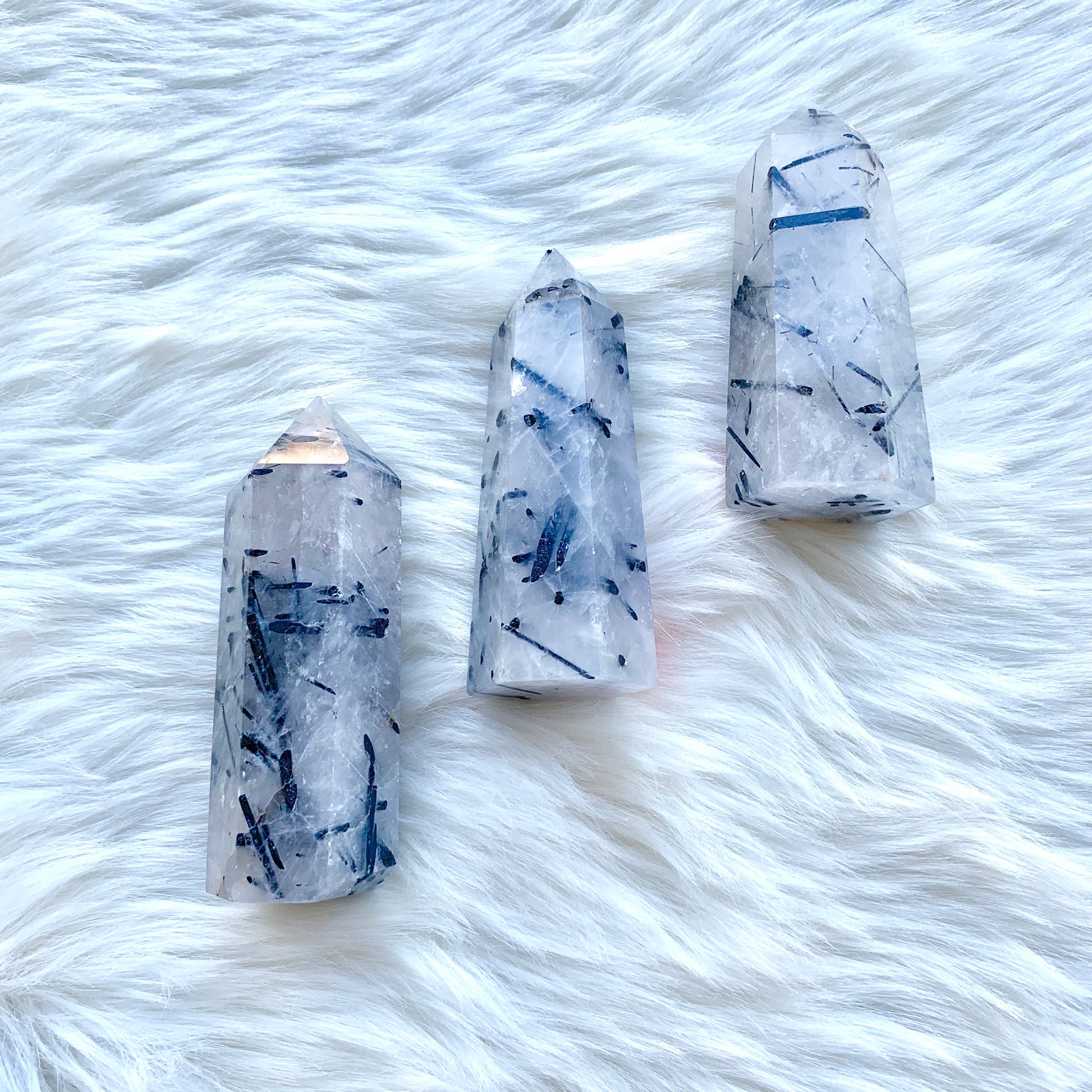 Tourmalinated Quartz Obelisk Tower