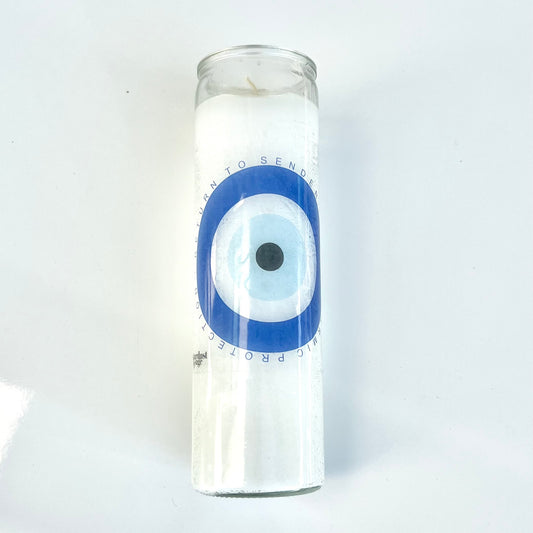 Evil Eye Candle Blue