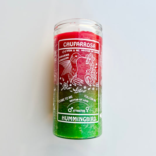 14 Day Hummingbird Candle (Green & Red)