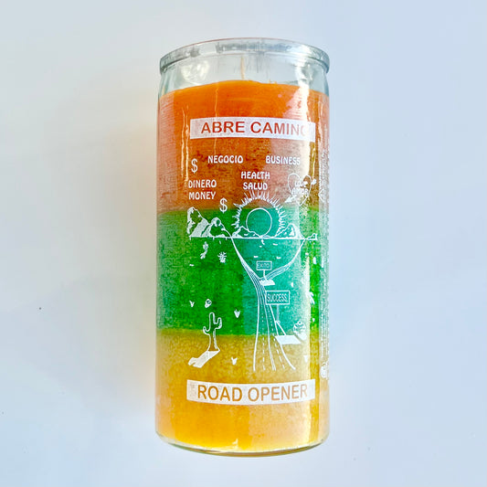 14 Day Abre Camino Road Opener Candle (3 color)