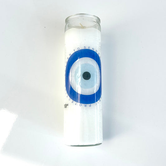 Evil Eye Candle Blue