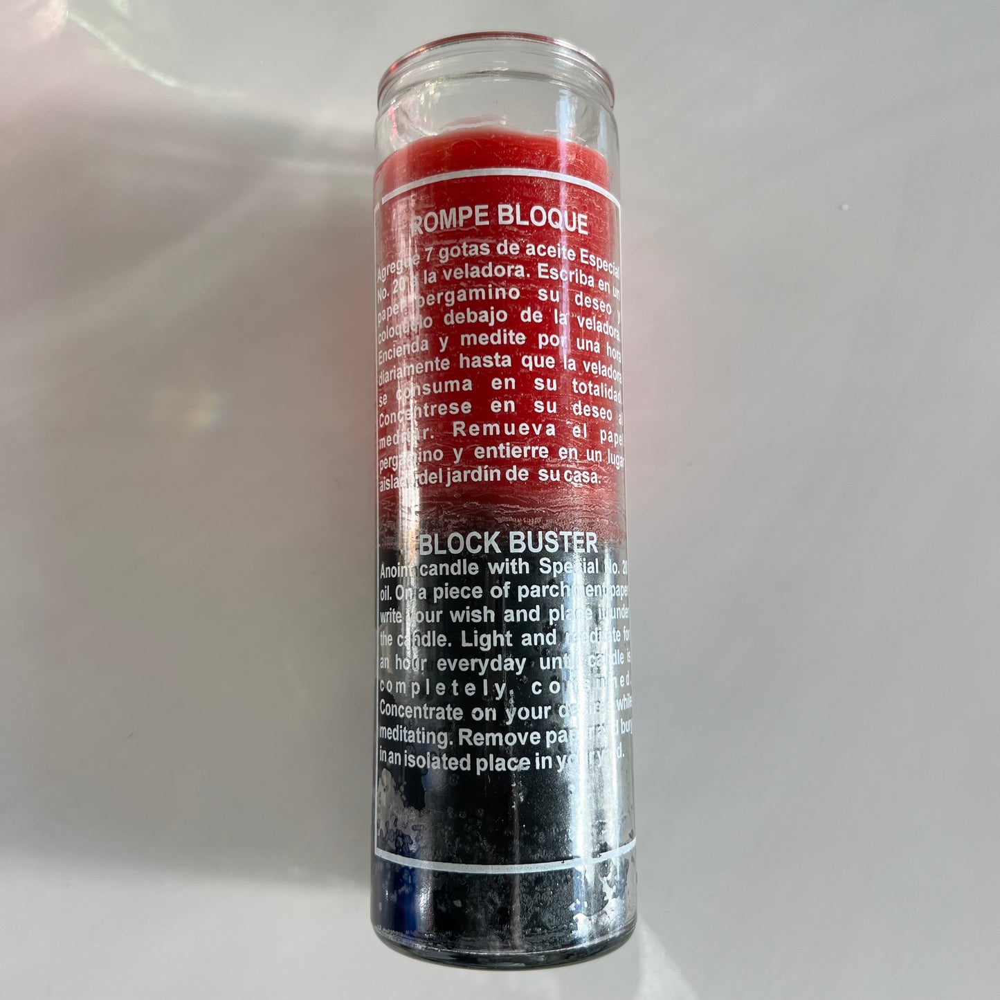 Blockbuster Candle (red/black)