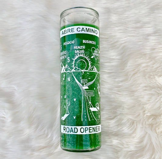 Abre Camino Road Opener Candle (Green) 7 day
