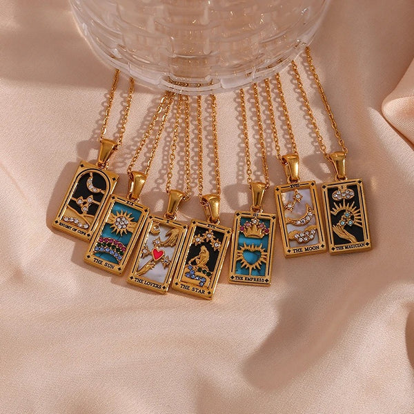 Tarot Necklace (Knight of Cups)