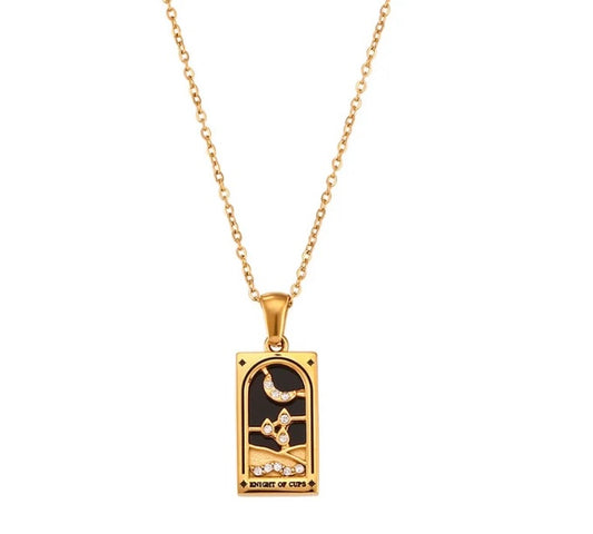 Tarot Necklace (Knight of Cups)