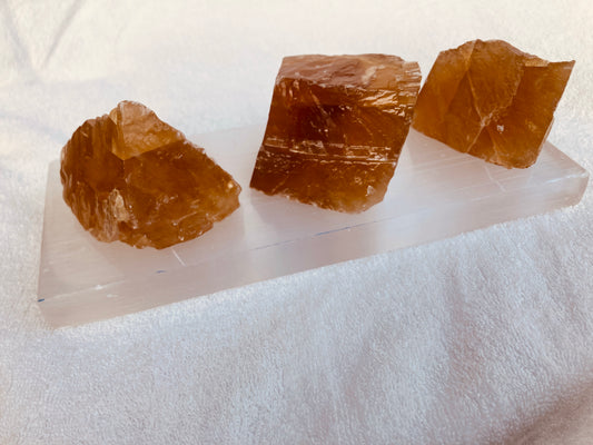 Honey Calcite Rough