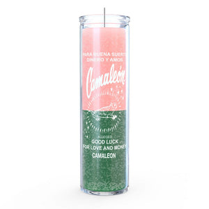 Chameleon Candle pink/green