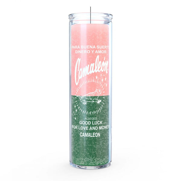 Chameleon Candle pink/green