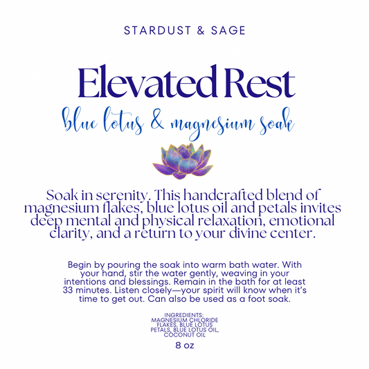 Blue Lotus+Magnesium Soak Elevated Rest