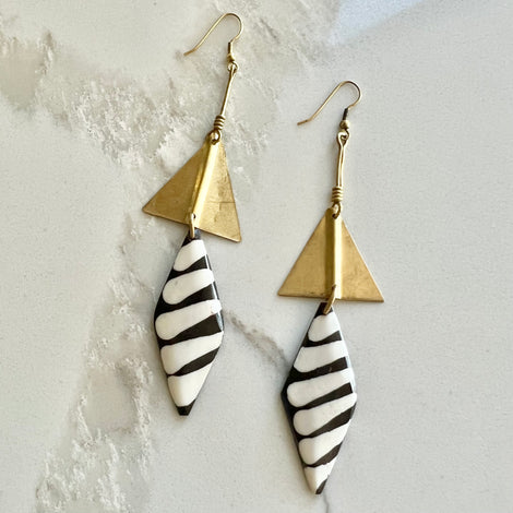 &quot;IDE&quot; Handcrafted Brass Earring Collection