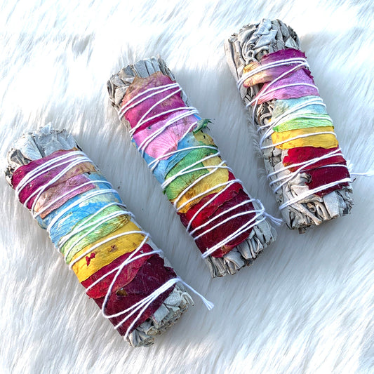 7 Chakra Rose Stick (Blue Sage)