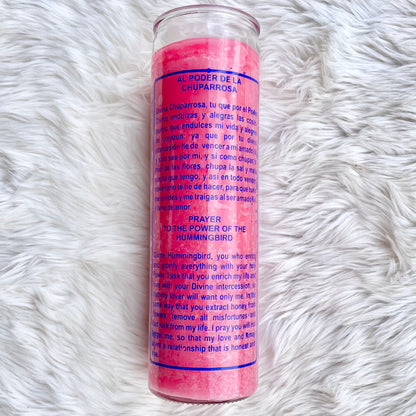 Hummingbird Candle Pink
