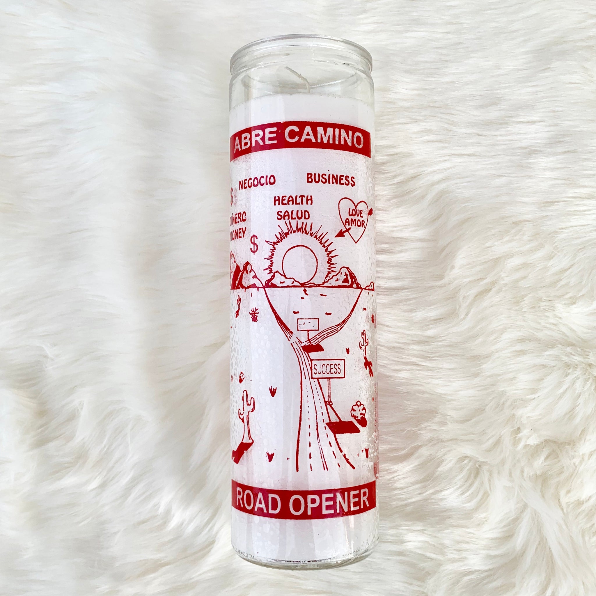 Abre Camino Road Opener Candle (White)