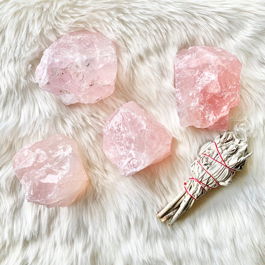 STAR ROSE QUARTZ - ROUGH (LRG)