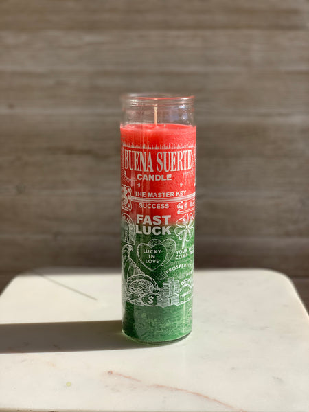 Fast Luck Candle (Pink/Green)