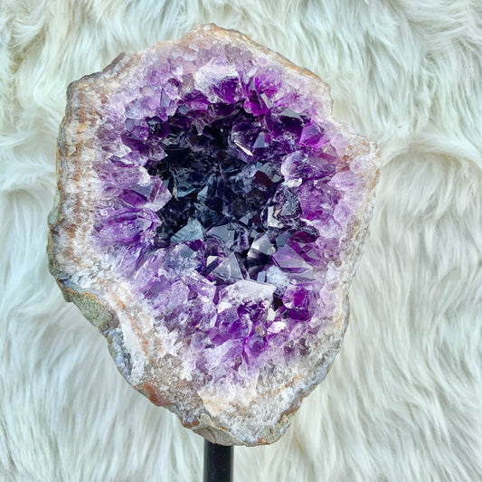 Amethyst Geode Cluster w/ stand