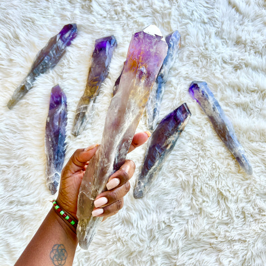 Large Elestial Amethyst Natural Point