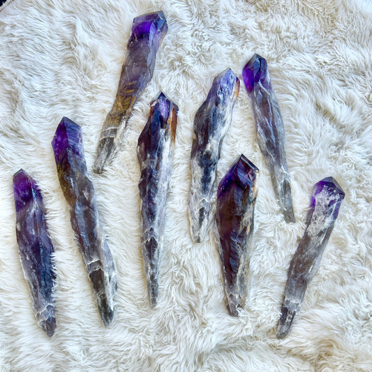 Large Elestial Amethyst Natural Point