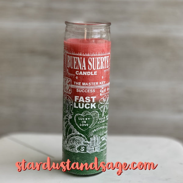 Fast Luck Candle (Pink/Green)