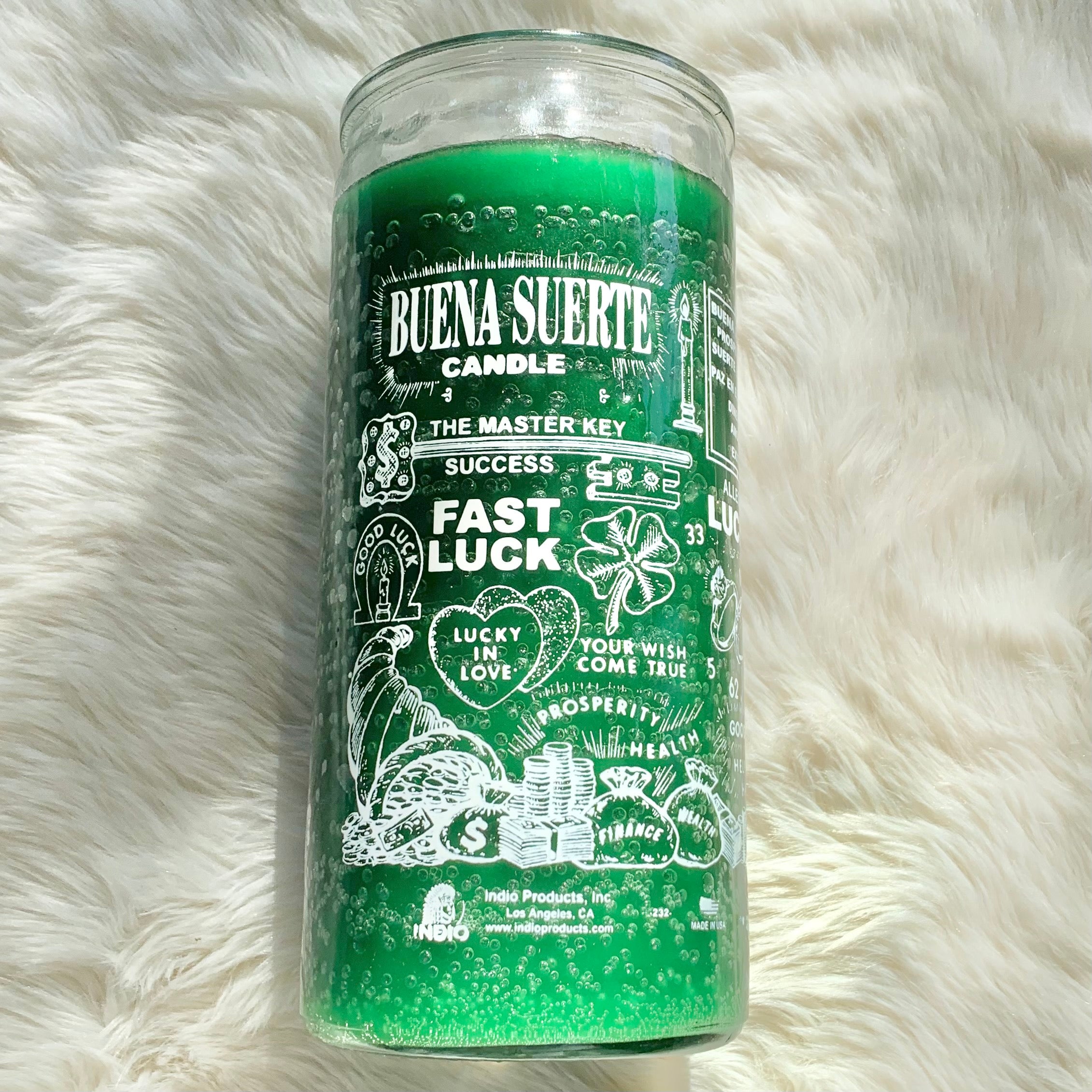 Fast Luck Candle (Green) – Stardust & Sage