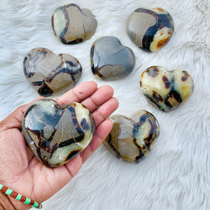 Septarian Heart Stone  2.5” - 3”