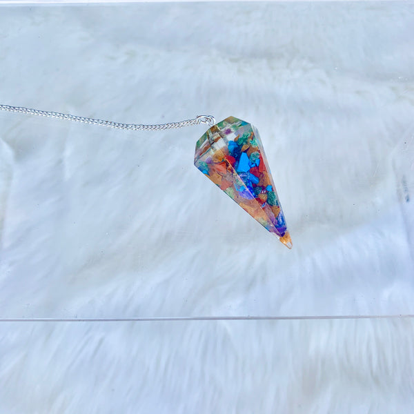 Resin / Orgone like Chakra Pendulum